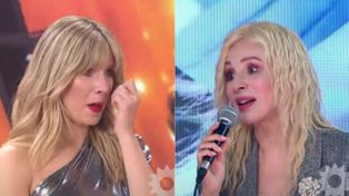 Laurita Fernández y Nacha Guevara, emocionadas anoche en la gala del Cantando 2020.&nbsp;