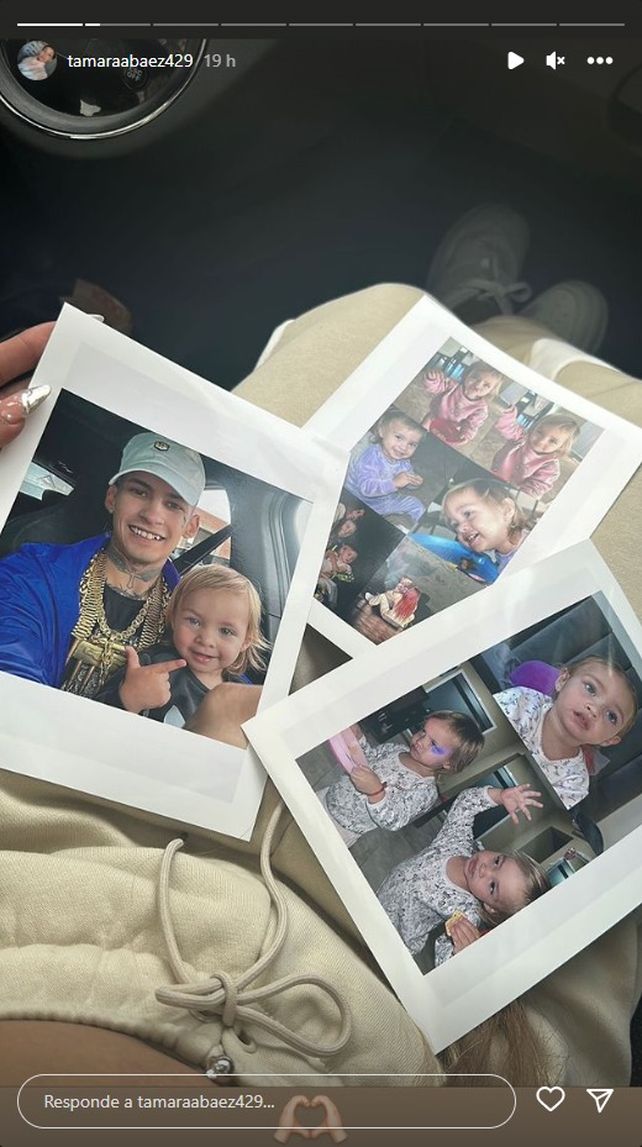 Tamara Báez le llevó fotos de su hija Jamaica a L-Gante, que se encuentra detenido. Tamara Báez le llevó fotos de su hija Jamaica a L-Gante, que se encuentra detenido.