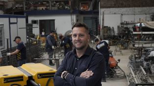 El empresario Juan Manuel Rodríguez, fundador de Llaneados Rosario, firma especializada en pisos industriales.