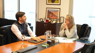 &nbsp;El gobernador Maximiliano Pullaro con la secretaria de Seguridad Pública de Nación Alejandra Monteoliva