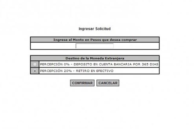 La AFIP habilitó una nueva opción en su sitio para comprar dólares ahorro