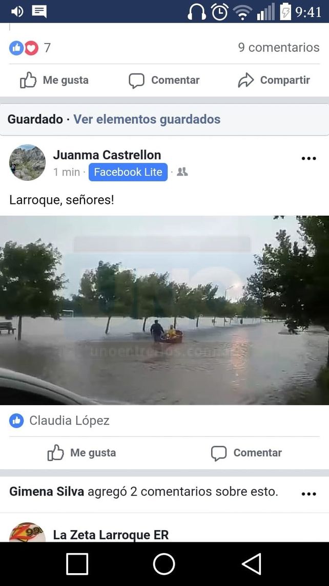 VIDEO: En Larroque cayeron 105 milímetros en una hora y el 70% del pueblo está inundado