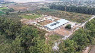 Avanza la obra en el Centro de Tiro Deportivo en el ex Liceo de Recreo.