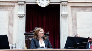 La Presidenta de la Cámara de Diputados, Cecilia Moreau.