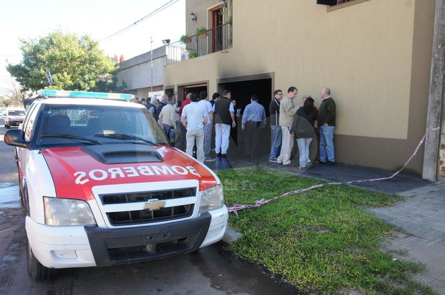 El lugar siniestrado en barrio Sargento Cabral.