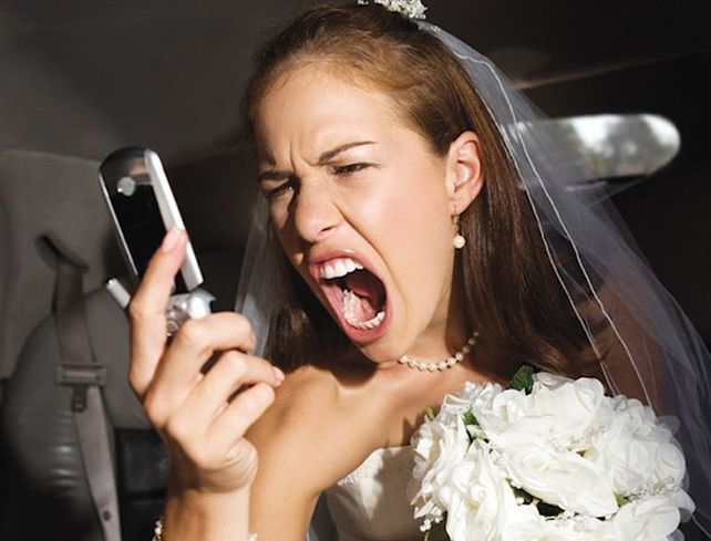 La novia se quedó sin fiesta y sin marido