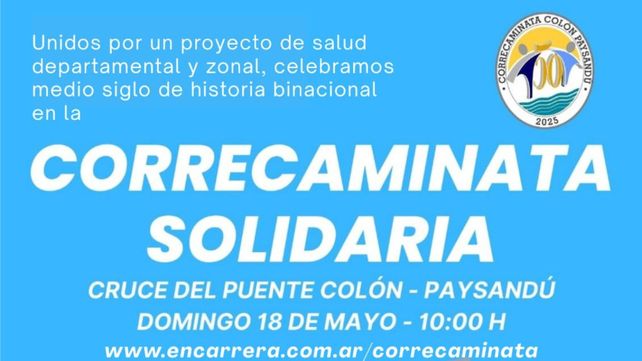 Corre caminata por el puente Colón - Paysandú