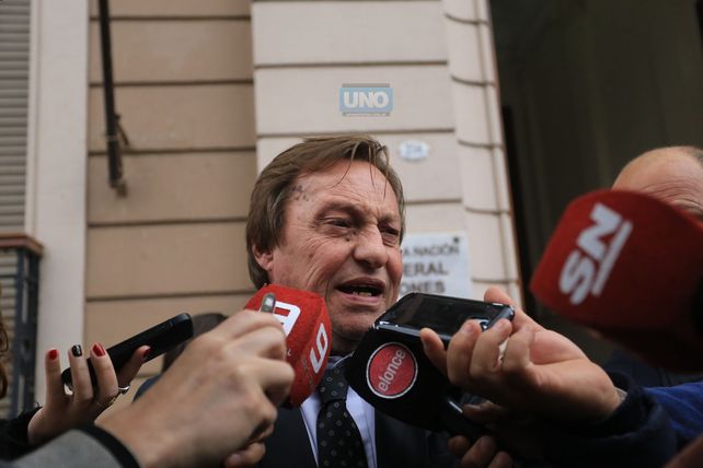Varisco en la rueda de prensa que se organizó en el Tribunal &nbsp;Federal. Foto UNO Diego Arias.&nbsp;