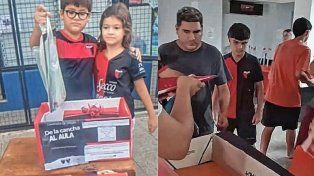 Con la entrega a distintas instituciones de la ciudad y el interior, Colón cerró su campaña De la cancha al aula.