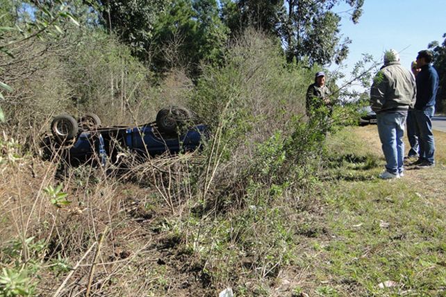 Vuelco y milagro cerca de Chajarí
