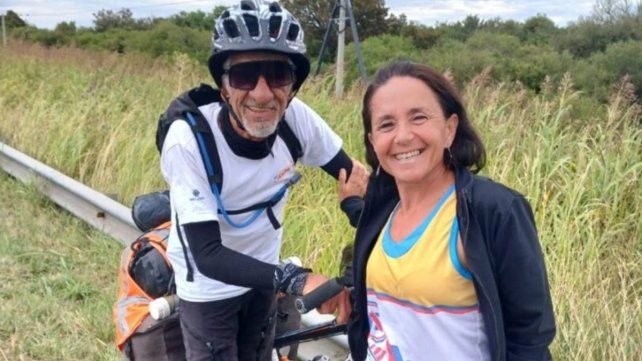 El ciclista colombiano pasó por Entre Ríos.