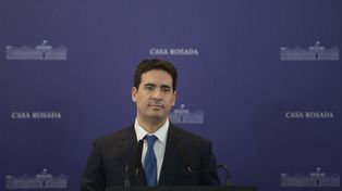 Adrián Ravier debutó como vocero presidencial, pero sin responder preguntas