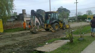 Alto Verde: arrancó la pavimentación de la calle principal