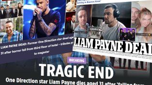 Los medios británicos publican en primera plana la muerte de Liam Payne
