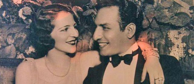 Stefford junto a su escandaloso y millonario marido. La vida loca que llevaban los hacía más famosos. Se conocieron en Europa.