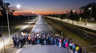 Timbúes: inauguraron la primera etapa de de la colectora San Martín