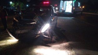 Colonia Avellaneda: cuatro personas resultaron heridas tras un choque