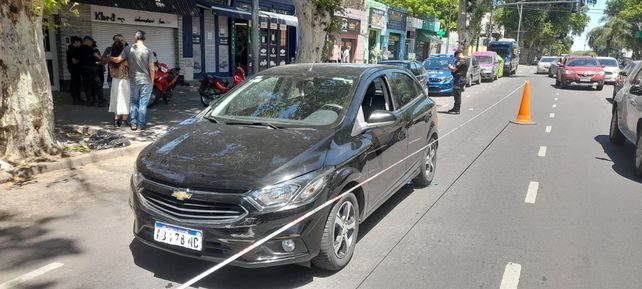 El Chevrolet Onix donde se trasladaba la prima de Antonela Roccuzzo