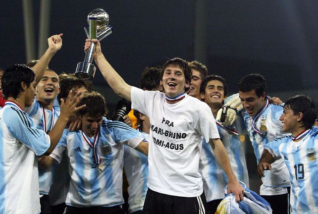 Lionel Messi fue campeón en 2005 en Países Bajos.