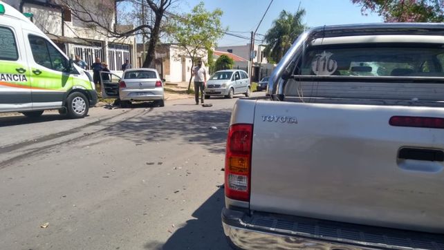 Choque triple en Báez y Lebensohn