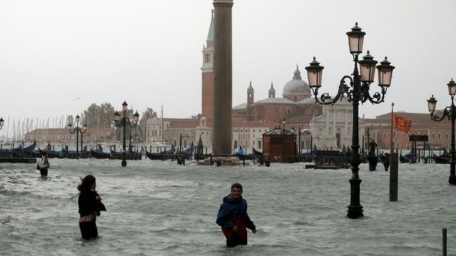 Las peores inundaciones en la última década en Venecia