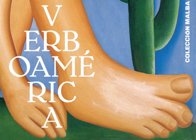 Abarcador. El afiche de la exposición que comprende pinturas