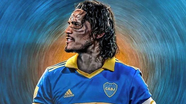 Boca le dio la bienvenida al uruguayo Edinson Cavani