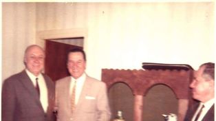 En 1969. Constantino Razzetti con el general Juan Domingo Perón, exiliado en Puerta de Hierro.