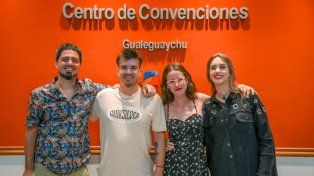 Julián Castro, Pablo Quiroga, Estefanía Bonessa y Martina Nosetto