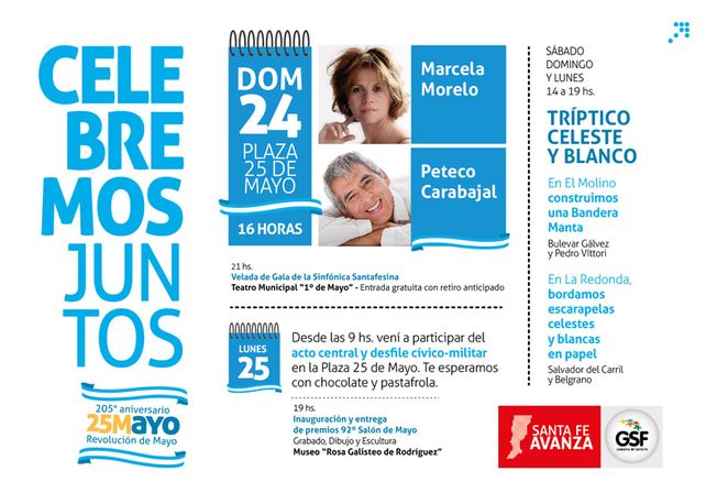 Nuevo aniversario de la Revolución de Mayo con múltiples propuestas culturales