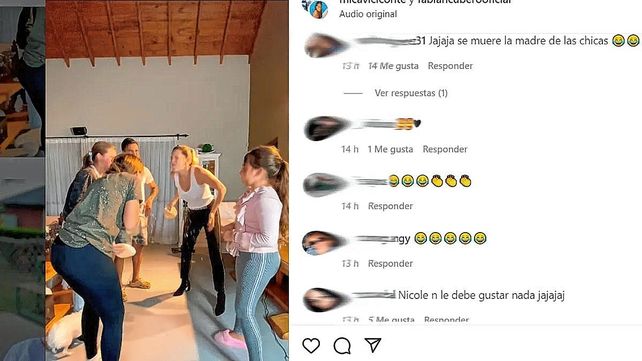 El Challenge de Mica Viciconte y Fabián Cubero con sus hijas