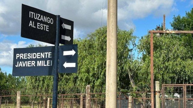 Javier Milei tiene su calle en Gualeguaychú.
