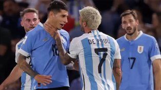 La respuesta de Rodrigo De Paul al jugador de Uruguay que le hizo gestos obscenos