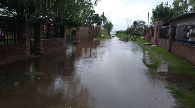 Alto Verde anegada por las lluvia.