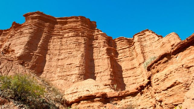 Majestuoso. El Parque Nacional Sierras de las Quijadas se encuentra a 120 kilómetros de la capital provincial.