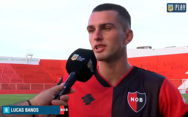 Lucas Baños estuvo el domingo en el banco de primera ante Belgrano y este martes debutó en reserva con dos goles.