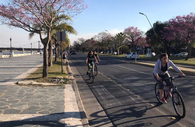 Con una costanera muy vigilada