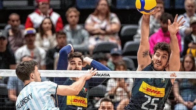Argentina cayó ante Italia en el cierre del primer weekend por la VNL