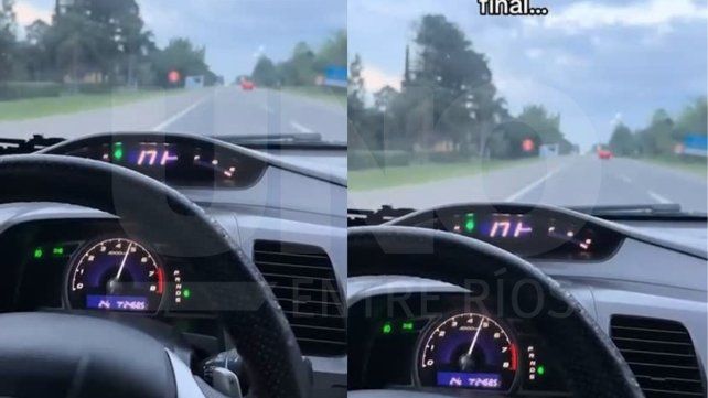 Video: conductor iba a 170 km/h junto a su hijo sin cinturón de seguridad