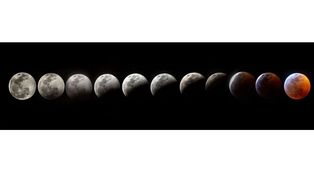 Así se vio la superluna de sangre