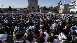 Más de 30.000 estudiantes de todo el país participaron del tradicional acto en el Monumento Nacional a la Bandera&nbsp;