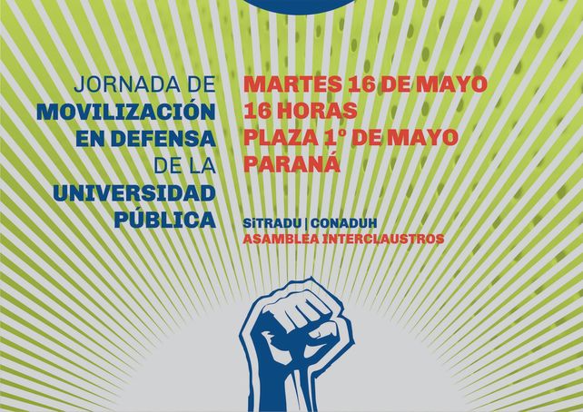 Paraná se sumó al movimiento nacional que lucha por la Universidad Pública