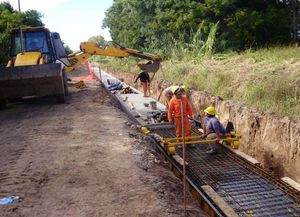 La provincia finalizó el nexo pluvial Facundo Quiroga de Santa Fe