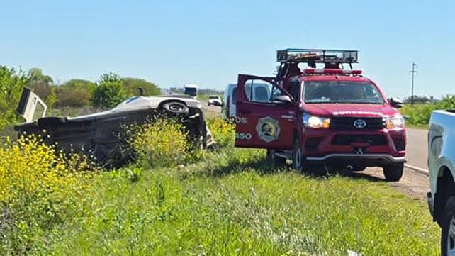 Vuelco en Basavilbaso con tres adolescentes heridos