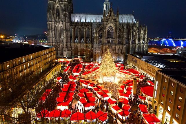 Mercado navideño en Colonia (Alemania).