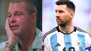 Brad Pitt habló del futbolista argentino Lionel Messi