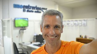 Elias Uner visitó la redacción de UNO. 
