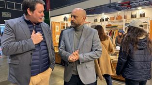 Santa Fe en la expo. Gustavo Puccini estuvo en La Rural con Ignacio Mántaras.