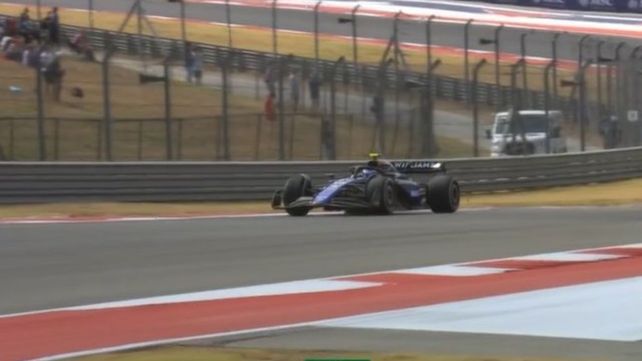 Franco Colapinto con el Williams en Austin