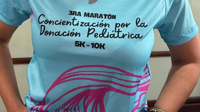 La remera para la maratón de Los Quirquinchos